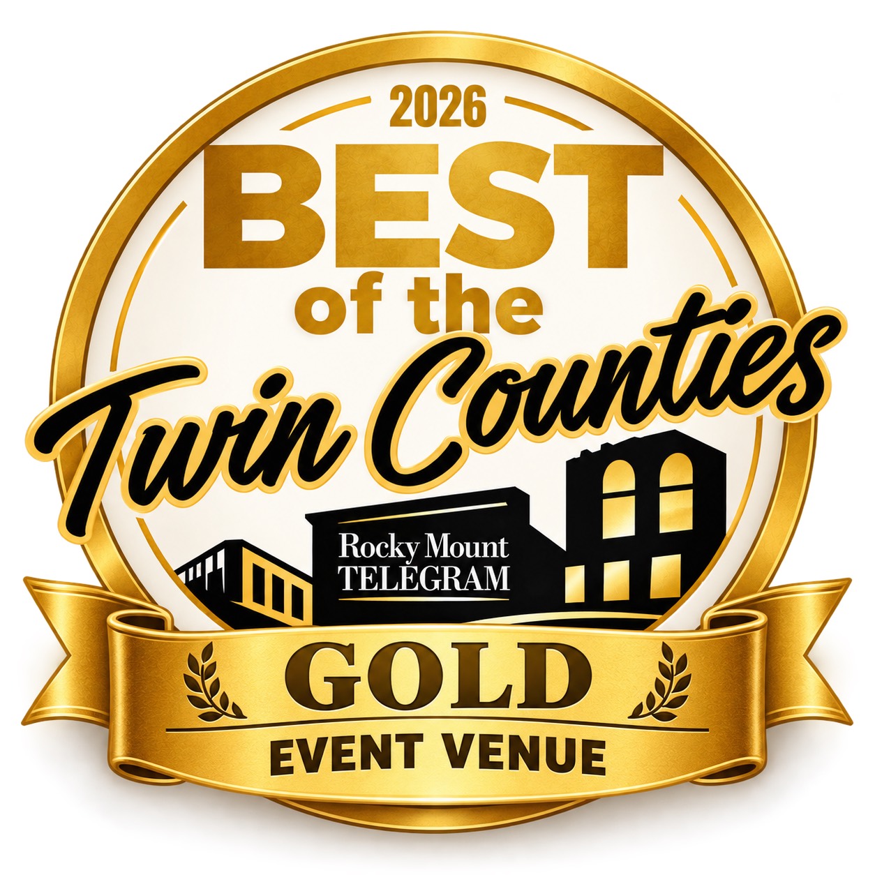 2026 Best of the Twin Counties — Gold, Event Venue, Rocky Mount Telegram