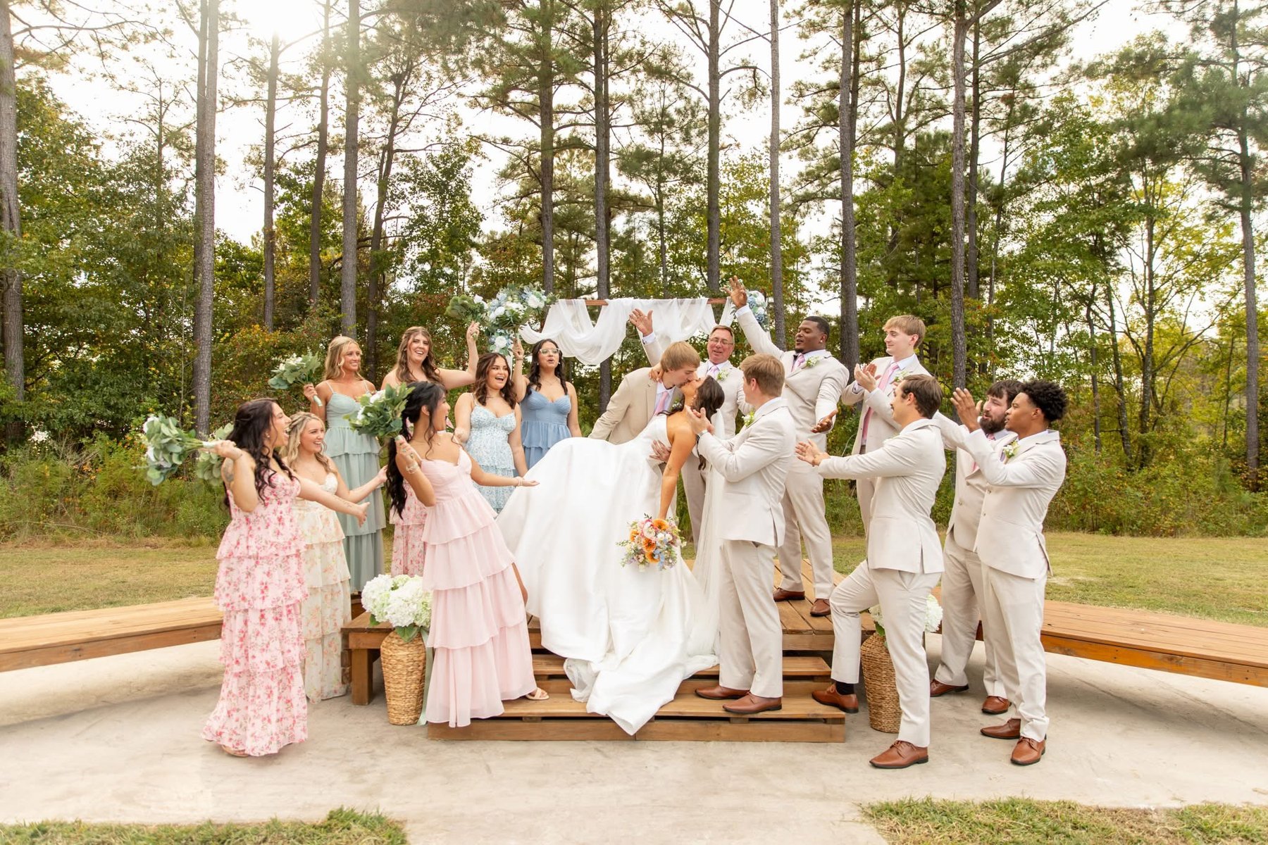 Wedding-day photograph at Factory 633